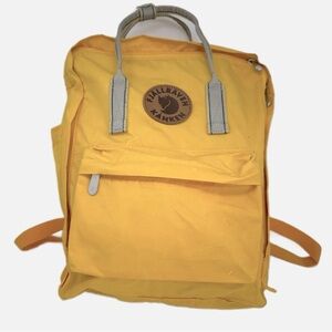 Fjallraven Kanken Canvas Backpack All Purpose Bag - Bright Gold Maize Yellow